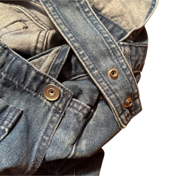 The Childrens Place-TCP-Girls Distressed Overalls-Shortalls-Blue-12-GUC - Picture 8 of 8